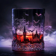 ♂HOT AMAZE♀ Halloween Skull Decanter Whiskey Bottle Wine Glass Whiskey Decanter Glass Shot Set for H