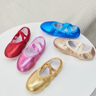 【Must-Have Gadgets】 Professional Quality Children Dance Slippers Pu Flicker Soft Sole Belly Yoga Gym Ballet Shoes Girls Woman Man Ballerina
