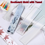 DIY Rectangle Resin Silicone Bookmark Mold Classic Making Epoxy Resin Jewelry Craft Mould with Tassel