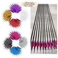 [LOVIVER] 50pcs Plastic 1.8'' Arrow Fletch Durable Archery Fletching Fletcher DIY Arrows End Fin Fle
