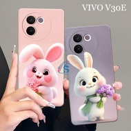 [SHARK CASE] Softcase VIVO V30E 5G 2024 NEWEST Cute Bunny Motif - Vivo V30E Casing - Vivo V30E Case 