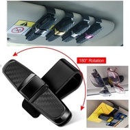 Car Sun Visor Ticket Card Sunglasses Holder Clip Universal Rotate Clip Holder Sunvisor Specs clip