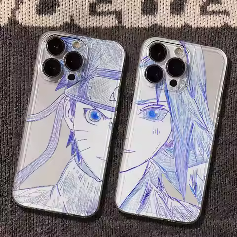 NARUTO Sakura Sasuke Phone Case for Apple iPhone 16 15 14 13 12 11 17 Pro Max Plus Air mini 17ProMax
