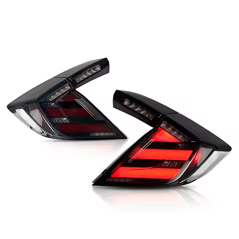 LED Tail Lights For Honda Civic Hatchback 2017-2021 Mugen FK7 FK8 4pcs Rear Lamp