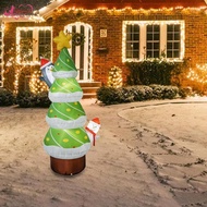 [Abbraccia] Christmas Tree Inflatable Christmas Decor 5.9 ft with LED Lights Ornament for