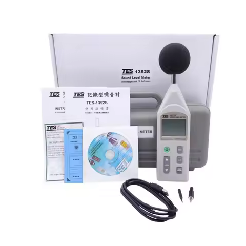 TES-1353S Sound Level Meter Portable High-Precision Digital Display Integral Noise Tester/Low-Freque