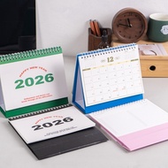 Alilin 2026 Tabletop Academic Calendar Twin-Coil Binding Monthly Calender for Planning