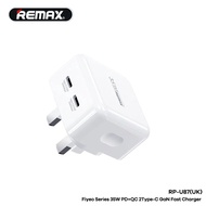 Original Remax 35W 2 Type C 3 Pin GaN Fast Charger UK Plug Plug Mini Charger U87 PD + QC 35W Fast Ch