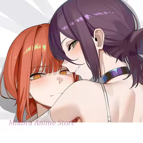 Dakimakura Makima & Reze Anime Body Pillow Cover Double-sided Print 2WAY Life-size Pillowcase