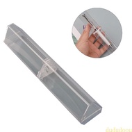 Dudu 10 Pieces Pencil Holder Organizer Triangular Single Pen Case Clear Pen Boxes