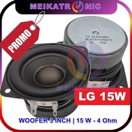 Mini Speaker Woofer 3 Inch 15W 4 Ohm | Subwoofer Lg Bass 78 Mm Mlw78