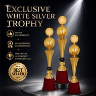 WS6209 Exclusive White Silver Trophy | WS6209 Piala Pusingan Eksklusif