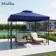 Miulika Replacement Gazebo Canopy Protection Double Tier Canopy Top Waterproof Gazebo Roof Cover for