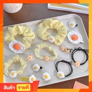 Hair Bands Clips Fried Eggs Boiled Soft-Boiled Cute Egg