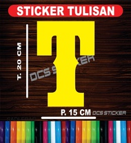 CUTTING STICKER HURUF ABJAD STICKER TEMPELAN UNTUK BIKIN NAMA