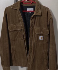 Carhartt 男裝啡色 燈芯絨外套-M