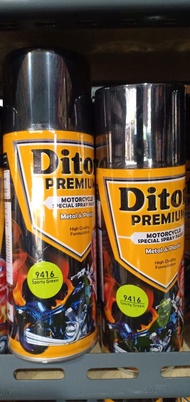 Pilok Cat Diton Premium Sporty Green (9416) Hijau Muda 400cc Tahan Bensin.Tidak Retak. Cat Semprot D
