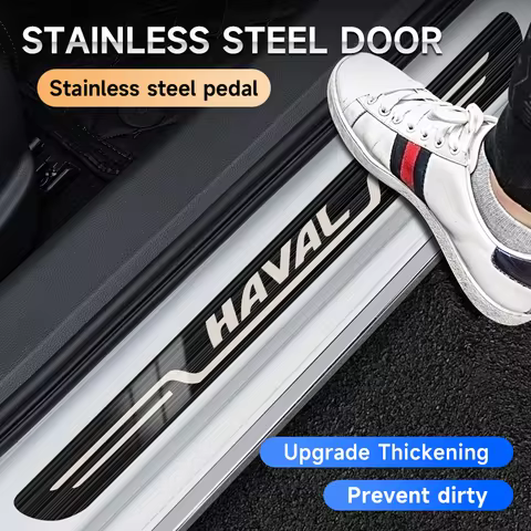 for Haval Jolion H6 GT F7 F7X H2 Dargo 2024-2020 Stainless Steel Door Primer Anti-Rust Plate Protect