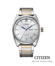 CITIZEN นาฬิกาข้อมือผู้ชาย Eco-Drive AW0084-81A Two-tone Rose Gold Mens Watch (พลังงานแสง )