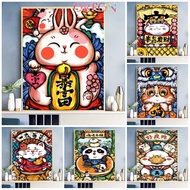 【ORFON】Creative Cartoon Animals Paint by Number Painting by Number DIY Number Painting Gifts for Fri