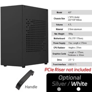 All Aluminum 2.0mm HTPC Mini ITX A4 Chassis Game Computer Support Graphics Card RTX2070 I5 Discrete 