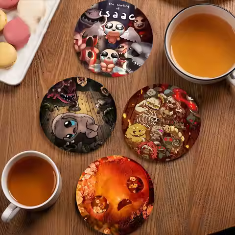 Classic Game The Binding Of Isaac Movie Coasters Suitable For Daily Family Gathering Decoration, Kit