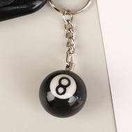 Ntmy Creative Billiard Pool Keychain Table Ball Key Ring Lucky Black No.8 Key Chain QDD