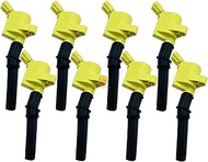HLZ PRODUCT HIGH PERFORMANCE Ignition Coil Pack OF 8 Compatible with Ford Mercury F150 F250 E150 E35