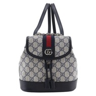 【日本直送】Gucci GUCCI Ophidia Mini 後背包 / 雙肩包 795221 GG Supreme 帆布 灰色/海軍藍 女性【二手】