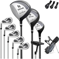 ULTIMATE Left Handed Golf Clubs for Men, 10pcs Men's Complete Golf Club Set Includes 460cc #1 Driver