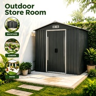 READY STOCK🔥Garden Shed Store Room Outdoor Outdoor Garden Storage Outdoor Metal Shed Garden Storage 