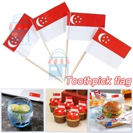 🚩Singapore toothpick flag for snack decor Toothpick Flag 60th National day decoration Singapore flag