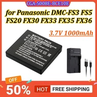 CGA-S008E-BCE10E 3.7V 1000mAh Camera Battery for Panasonic DMC-FS3 FS5 FS20 FX30 FX33 FX35 FX36 FX37