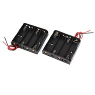 uxcell バッテリーホルダー 6V電源 1.5V単三電池 AA電池ケース 電池ホルダー