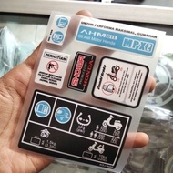 Honda All Matic Frame Sticker Transparent Honda Matic Frame Sticker/