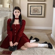 Red Velvet Ankara Halter Dress - Perfect for Christmas & New Year Parties