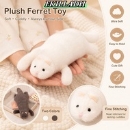 IFKILLA Stuffed Ferret Toy, Cute Expression Dense Stitching Ferret Plush Pillow,  Fluffy Texture Sof