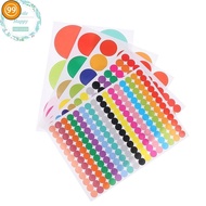 9S  10 Sheets Polka Circle Office Classroom Party Decoration Toys Diary Decoration Marking Sticker 6