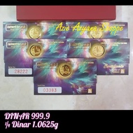 Emas 999.9 Gold Bar 1.06 gram ( 1.06g ) - 1/4 DINAR🔥READY STOCK🔥
