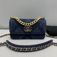 Chanel 香奈兒 19 Bag 單寧牛仔WOC 包 芯片款