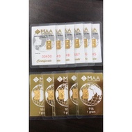 1 gram Gold Bar 916 (22K) + FREE GIFT Calender 2021. Ready Stock. Gold Bar Murah