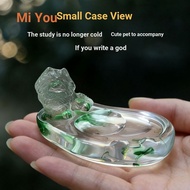 Cute Pet Inkstone Small Regular Calligraphy Dedicated Student Practice Ink Butterfly Inkstone Inksto