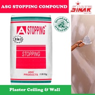 SINAR ASG 1 kg Stopping Compound Plaster Ceiling for Bonding, Jointing, Skimming / Simen Plaster Ceiling Cornice kornis