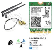 - Intel Wifi 6 AX200 802.11ax BT 5.0 Asrock Deskmini desktop kit antenna
