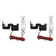 Tuya Smart WiFi Electricity KWH Meter Din Rail Single Phase AC 110V 230V CT AC Meter App Real Time M