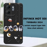 CC35 Flexible rubber softcase/ for Infinix Hot 50i 2024 Men's Motif/ Latest Infinix Hot 50i/case Inf