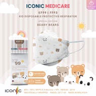 ICONIC KF99 BEARY BEARS KID PROTECTIVE RESPIRATOR FACE MASK (10PCS)