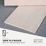 3mm Plywood (2ft x 4ft) DIY board sheet | timber panel wood | plain plywood | Papan Perabot | Papan 