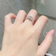Crazy 2x Princess-Crown Promise Wedding Rings Engagement Castle Tiara Ring Fashion