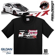 fashion 2025 Auto T-Shirt: Honda CIVIC FD2R K20A Design T-Shirt CIVIC R Type FD2R FN2R Accord CL7R